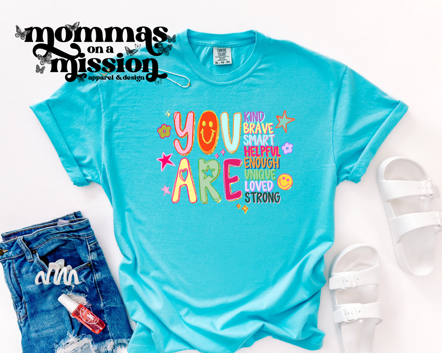 words of affirmation preppy glitter (youth)