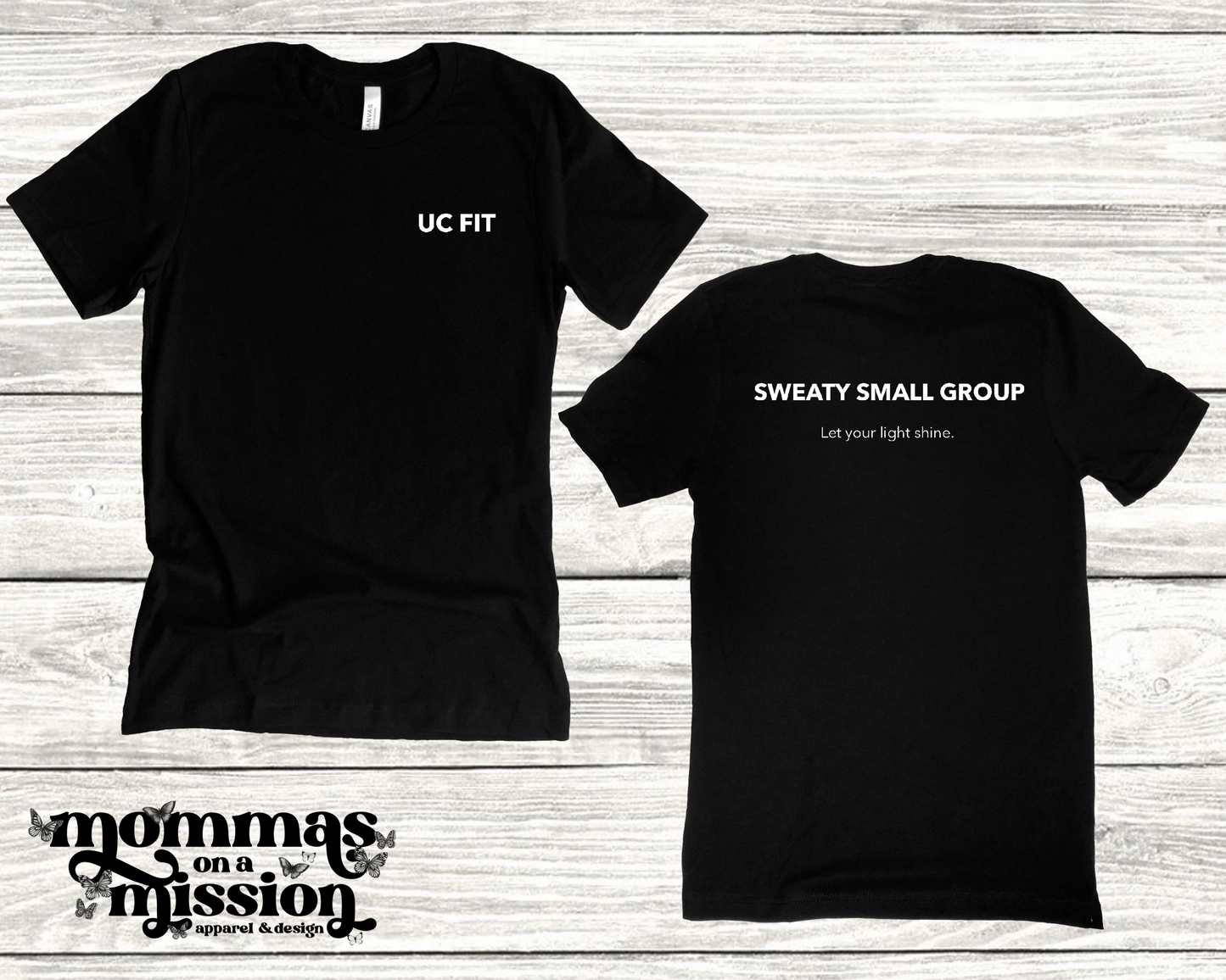 uc fit tee front/back