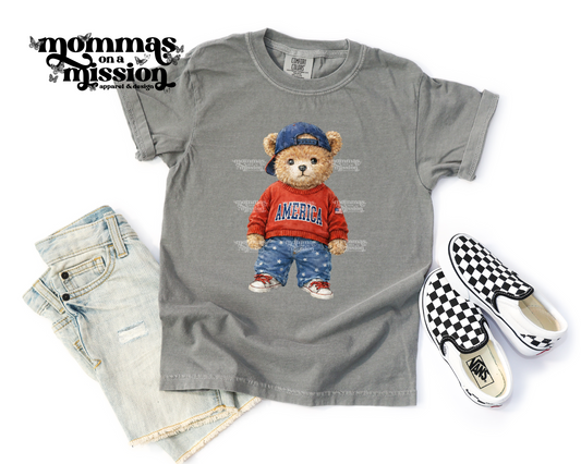 american teddy bear with hat (youth)