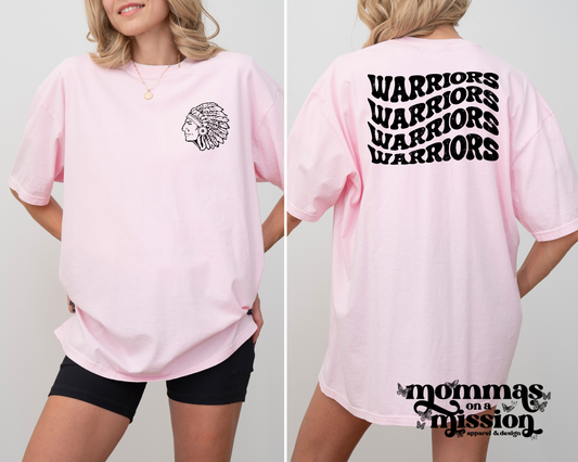 wavy warriors front and back (youth)