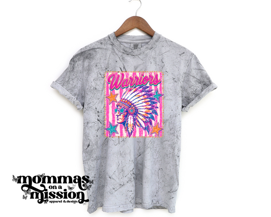 pink/glitter preppy stripes warriors (youth)