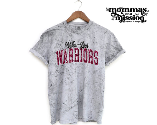 wes-del warriors in faux glitter