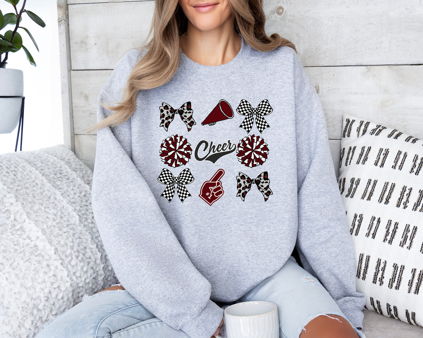 leopard/checkered coquette cheer (youth) - wes-del cheer boosters