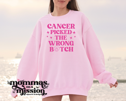 cancer picked the wrong b:)tch