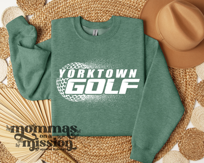 yorktown golf with ball splatter