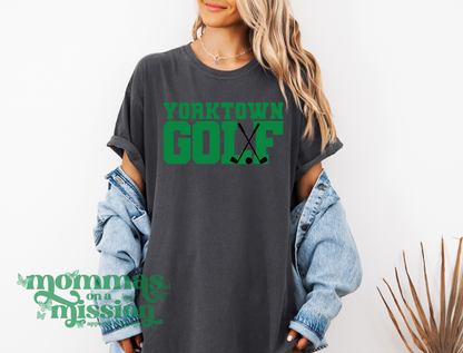 yorktown golf block letters