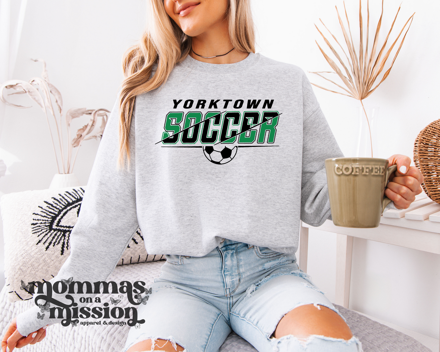 yorktown soccer in black/green