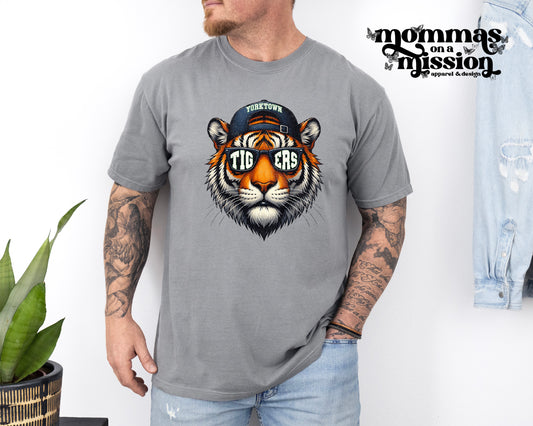 yorktown tigers with baseball hat