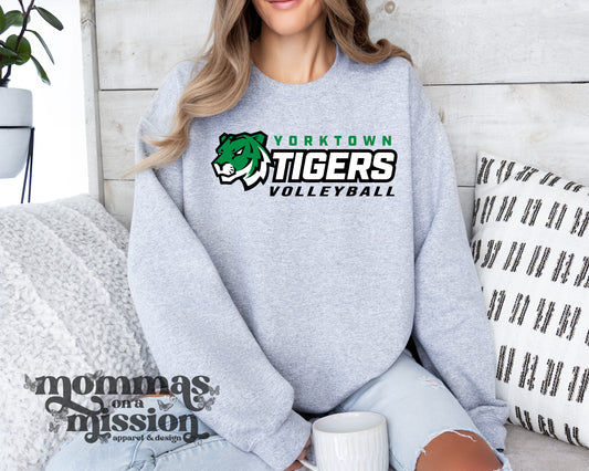 yorktown tigers volleyball new logo