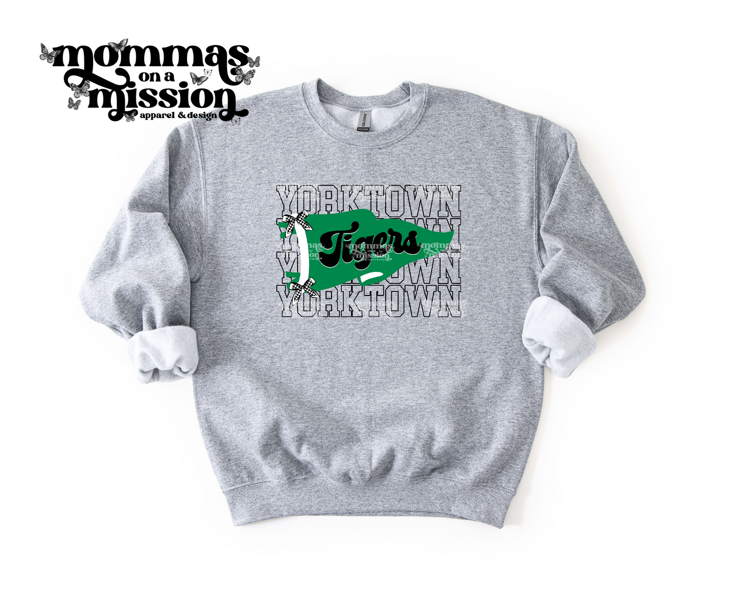 yorktown tigers stacked spirit flag