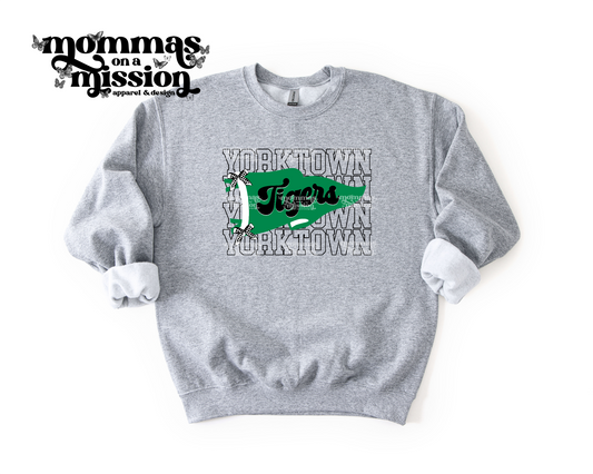yorktown tigers stacked spirit flag