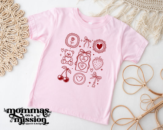 valentine's day collage in red (youth)