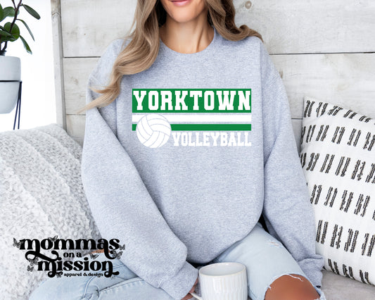 yorktown volleyball with lines