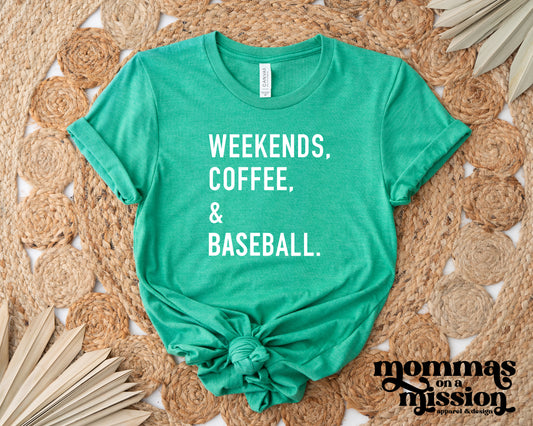 weekends, coffee & baseball