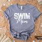 swim mom with waves