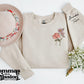 birth flower and children's name crewneck - full color